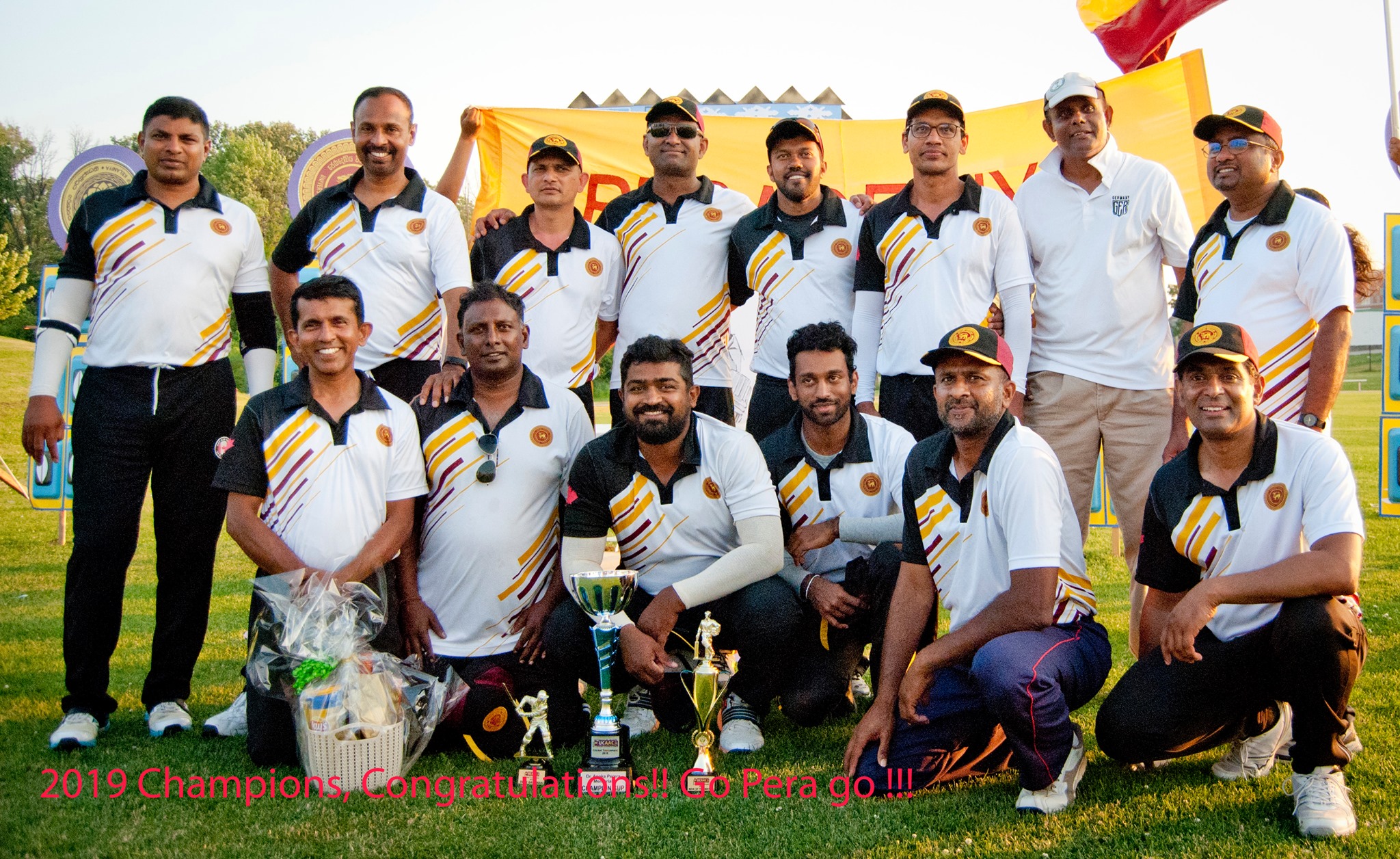 A photo of Champions of Interuniversity Alumni Cricket 2019 - Alumni Association of the University of Peradeniya GTA and Suburbs